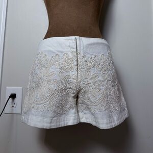 Chelsea & Violet White Embroidered Shorts